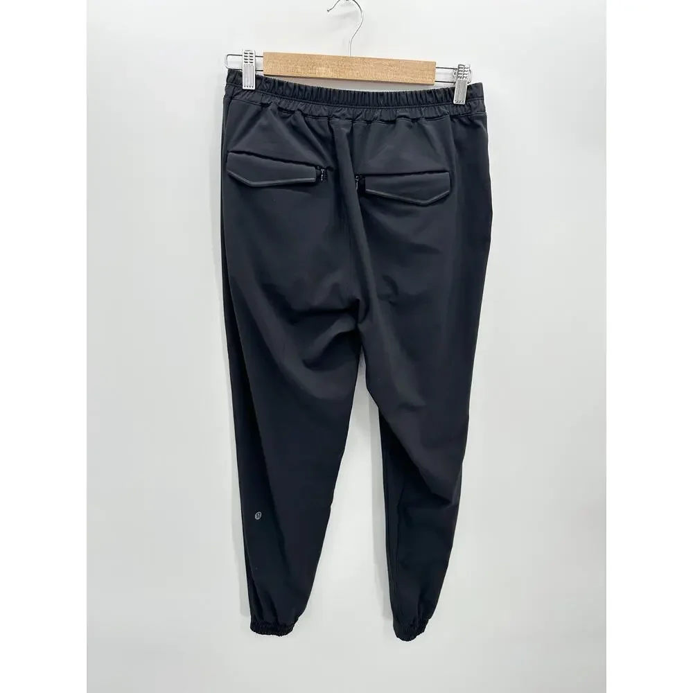 Lululemon Joggers Women 6 Black‎ Active Casual Pants Career Pleated Travel Work